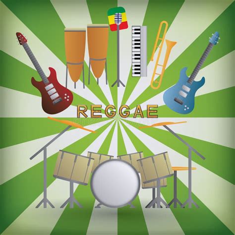 Reggae stock vector. Illustration of tempo, rhythm, reggae - 44641398