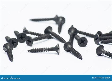 Black screws stock photo. Image of industry, equipment - 78115864