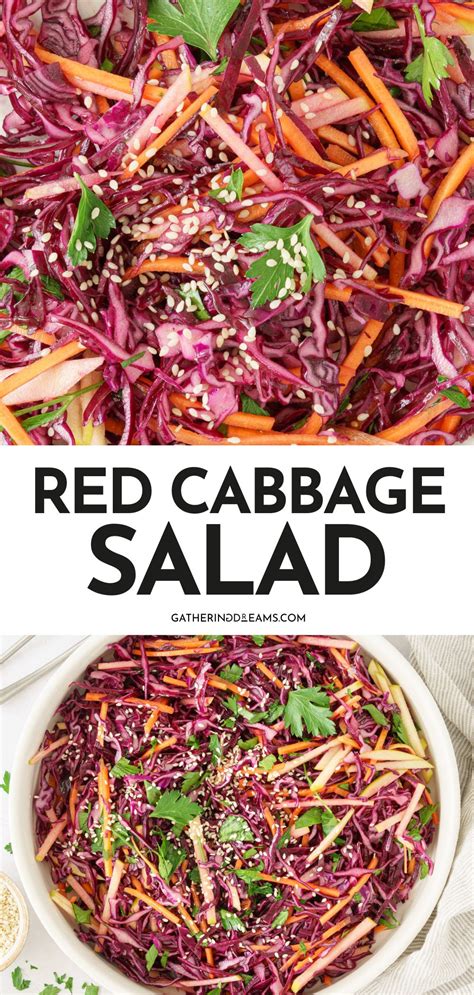 Red Cabbage Salad - Gathering Dreams