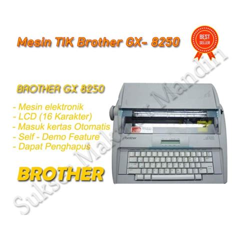 Jual Mesin TIK elektrik BROTHER GX-8250 | Shopee Indonesia