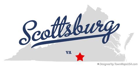 Map of Scottsburg, VA, Virginia