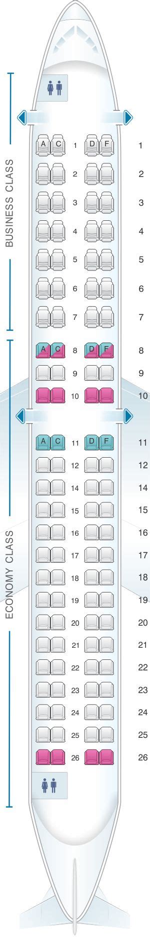 Seat Map Embraer 190 | Seating charts, Best airplane, Allegiant air