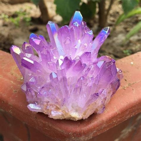 85g Rare Beautiful Purple Flame Aura Quartz Crystal Cluster | Etsy in 2021 | Purple flame, Aura ...