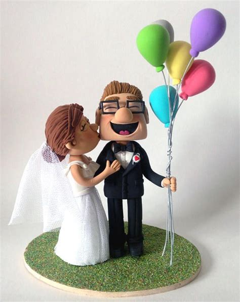 Carl & Ellie Fredricksen Up Pixar Caketopper Wedding Doll | Wedding doll, Disney up wedding ...