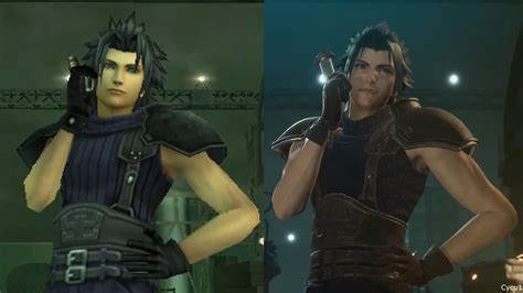 Crisis Core: Final Fantasy VII Reunion graphics comparison, changes