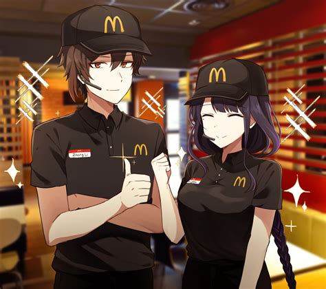 Raiden and Zhongli Welcome To McDonalds : r/RaidenMains