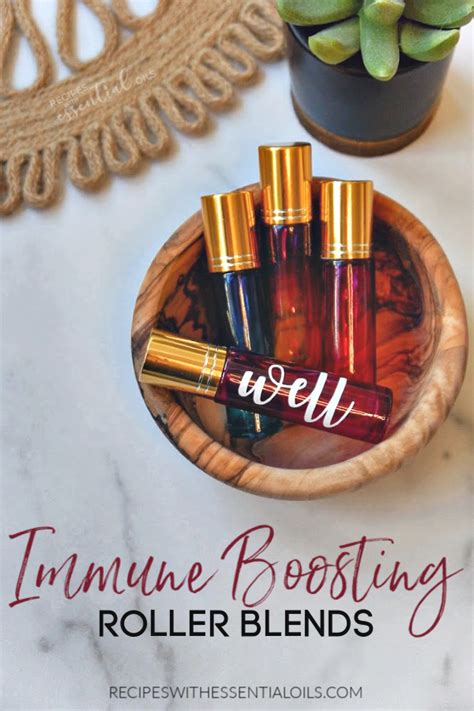 Immune Boosting Essential Oil Roller Blends - Recipes with Essential Oils