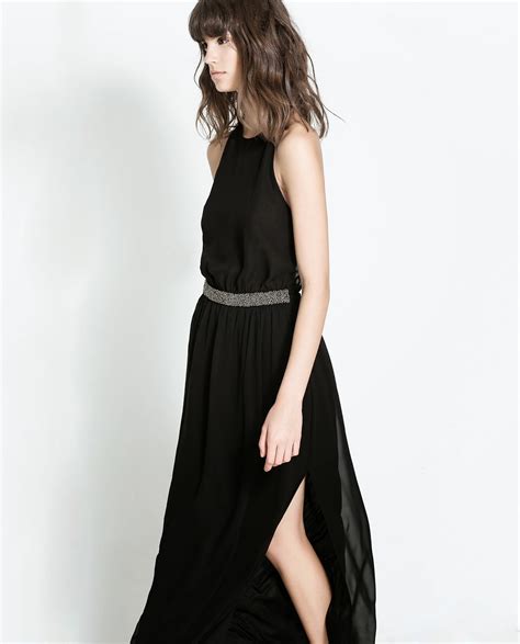 ZARA NEW COLLECTION 2013. EVENING BLACK V BACK LONG MAXI DRESS. | eBay