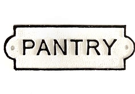 BayAccents Cast Iron Pantry Sign & Reviews | Wayfair