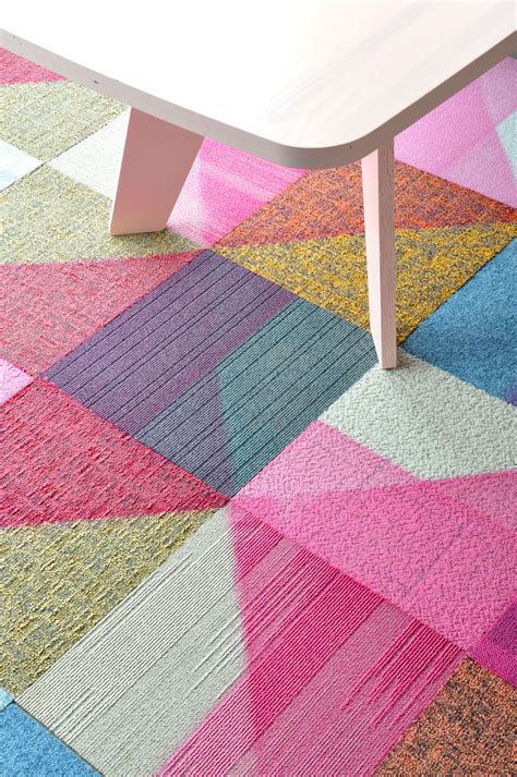 These Colorful Floor Tiles by RENS and Desso Will Brighten Up Any Snoozy Office | Carpet tiles ...