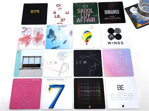 KPop Drink Coasters BTS Album Covers Set of 16 K-Pop | Etsy