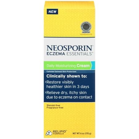 Neosporin Eczema Essentials Daily Moisturizing Cream, 6 oz - Walmart.com