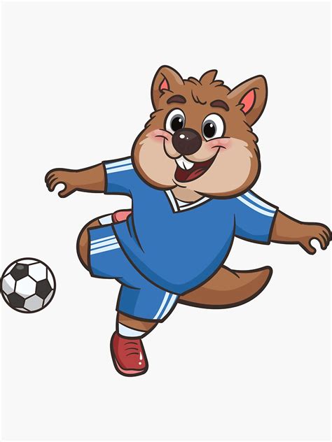 "Soccer Player Quokka" Sticker by wantgreatness | Redbubble