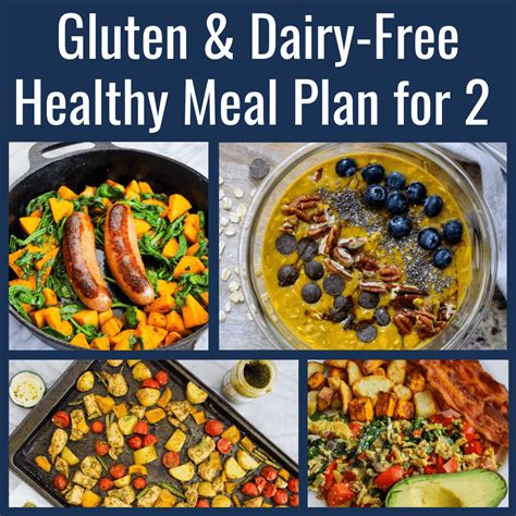 Gluten-free and Dairy-free Healthy Meal Plan & Grocery List for Two ...