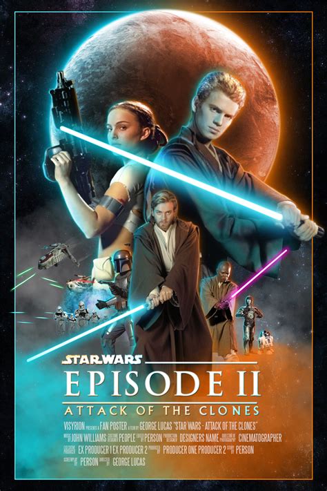 ArtStation - Star Wars : Attack of the Clones Poster Redesign