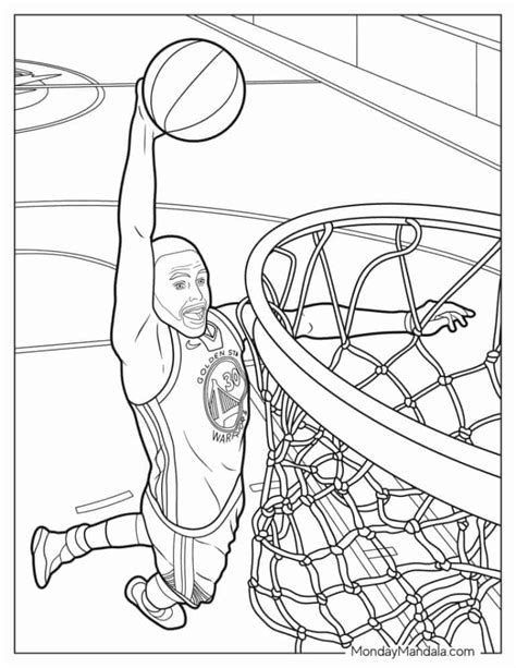 18 Steph Curry Coloring Pages (Free PDF Printables)