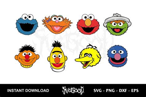 Sesame Street Characters SVG - SVGGOOD