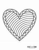 100  Printable heart coloring Pages A Huge Collection Of hearts For sketch template