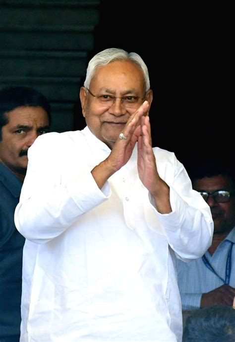 Bihar Chief Minister Nitish Kumar arrives at the state assembly