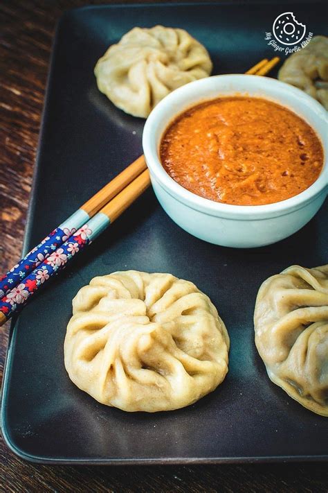 Steamed Vegetable Momos With Spicy Chili Chutney - Dim Sum | Recipe ...