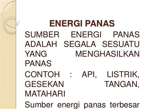 Energi panas