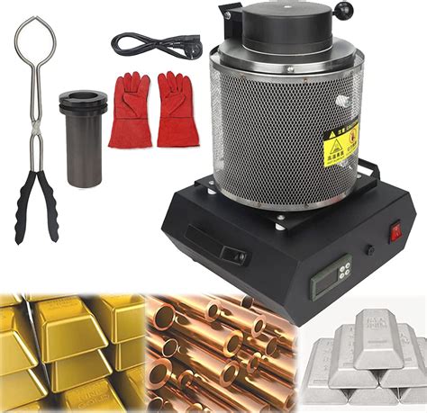 Amazon.co.jp: Portable Gold Melting Furnace, Electric Digital Smelter ...