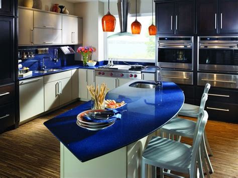 Beautiful Blue Quartz Countertops — New Countertop Trends | Blue kitchen countertops, Silestone ...