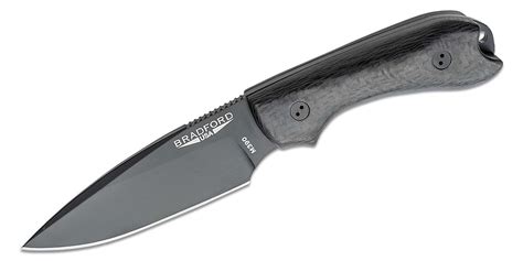 Bradford Knives Guardian3 Fixed Blade Knife 3.5" M390 Black DLC False ...