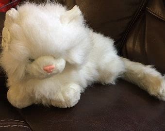 White Persian Cat Stuffed Animal - Etsy