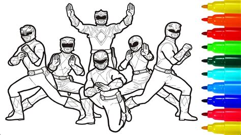 Mighty Morphin Printable Power Rangers Coloring Pages Mighty morphin power rangers white ranger ...