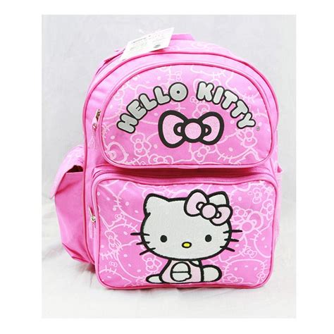 Hello Kitty - Small Backpack - - Pink Pattern New School Bag Book Girls 81418 - Walmart.com ...