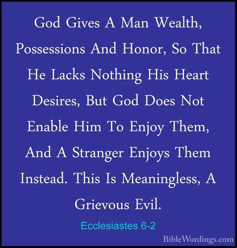 Ecclesiastes 6 - Holy Bible English - BibleWordings.com