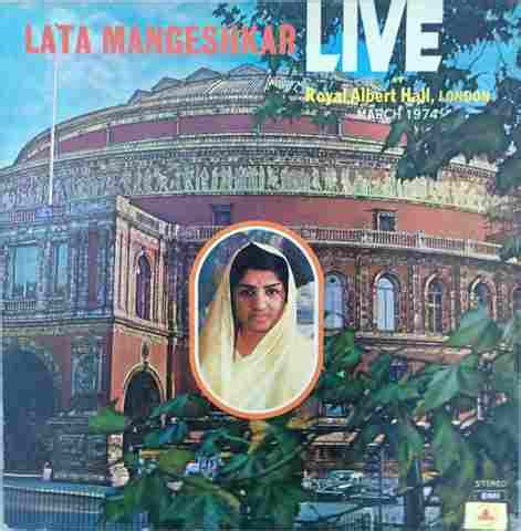 Lata Mangeshkar Live At Royal Albert Hall London - EASD 4015/16 - (85-90%) - Film Hits - 2LP Set ...