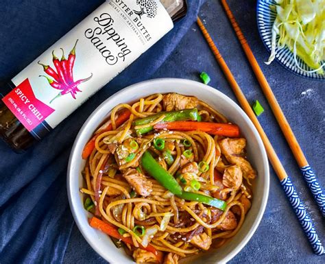 Spicy Chicken Chow Mein - Sutter Buttes Olive Oil Company