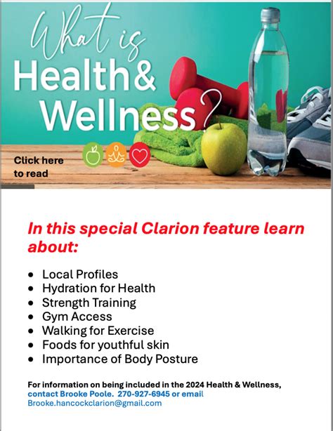 Health & Wellness - The Hancock Clarion