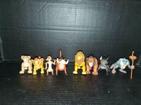 Lot of 8 Disney Burger King The Lion King Poseable Toy Figures 1994 Pre ...