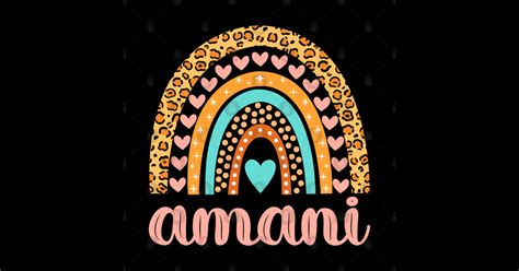 Amani Name Amani Birthday - Amani - Sticker | TeePublic