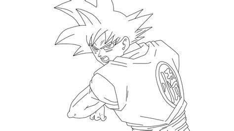 SSJ God Goku Kamehameha (Lineart) by DragonBallAffinity on DeviantArt