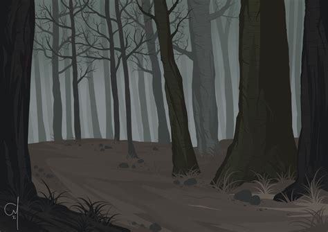 Creepy Forest by OGARart on DeviantArt