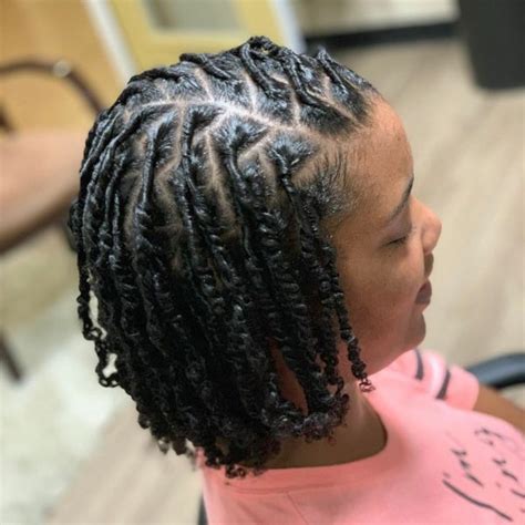 Best Starter Locs with Designs Methods & Styles | Short locs hairstyles, Natural hair styles ...