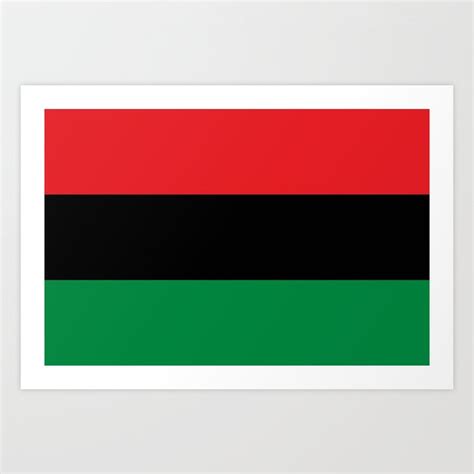 African American Flag Pan African Flag Art Print by Alexander Gallery | Society6