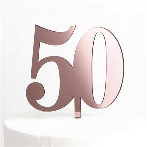 Classic Number 50 Cake Topper - SANDRA DILLON DESIGN