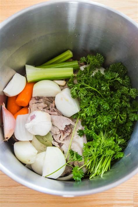 Homemade Turkey Stock Recipe using a leftover turkey carcass