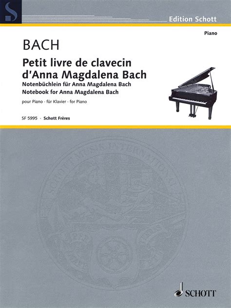 Notebook for Anna Magdalena Bach Piano - Willis Music Store