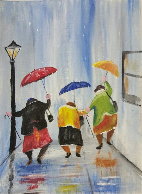 Dancing in the Rain pARTy – Louise Miller Fine Art | Art deco paintings ...