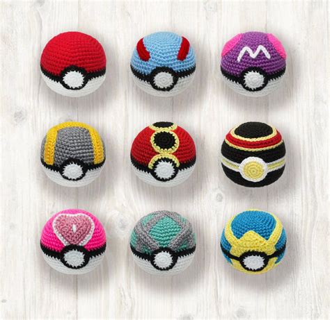 Pokemon Ball Crochet Pattern