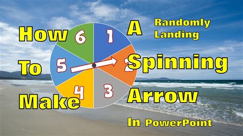 RANDOM SPINNER - How to make a spinning arrow in PowerPoint that spins, slows and stops randomly ...