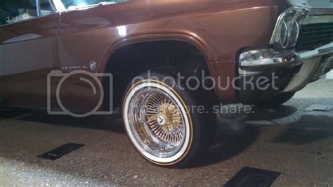 15x7 72 Spoke Daytons 3x gold on Vogues