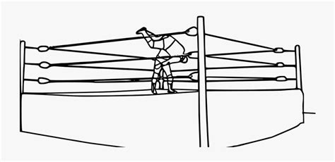 Wrestling Ring Coloring Pages , Free Transparent Clipart - ClipartKey