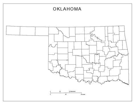 Oklahoma Blank Map